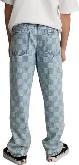 Kids' Checkerboard Denim Jeans