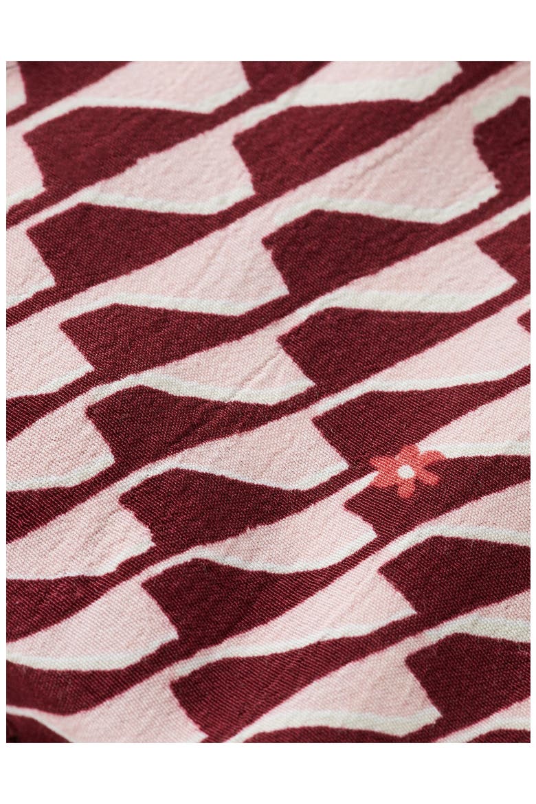 Kids' Wavy Print Long Sleeve Dress, Alternate, color, IMAGINE WAVY PINK