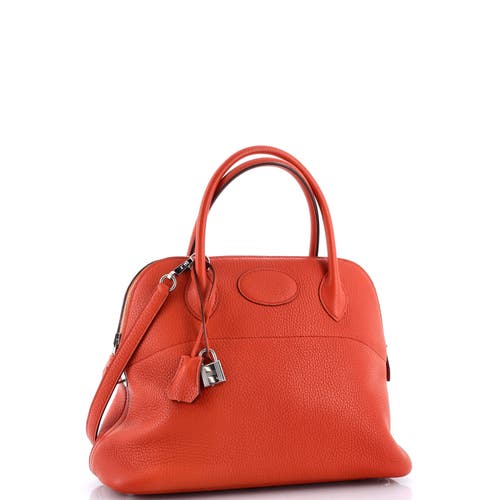 Pre-owned Hermes Hermes Bolide Bag Clemence 31 In Brown