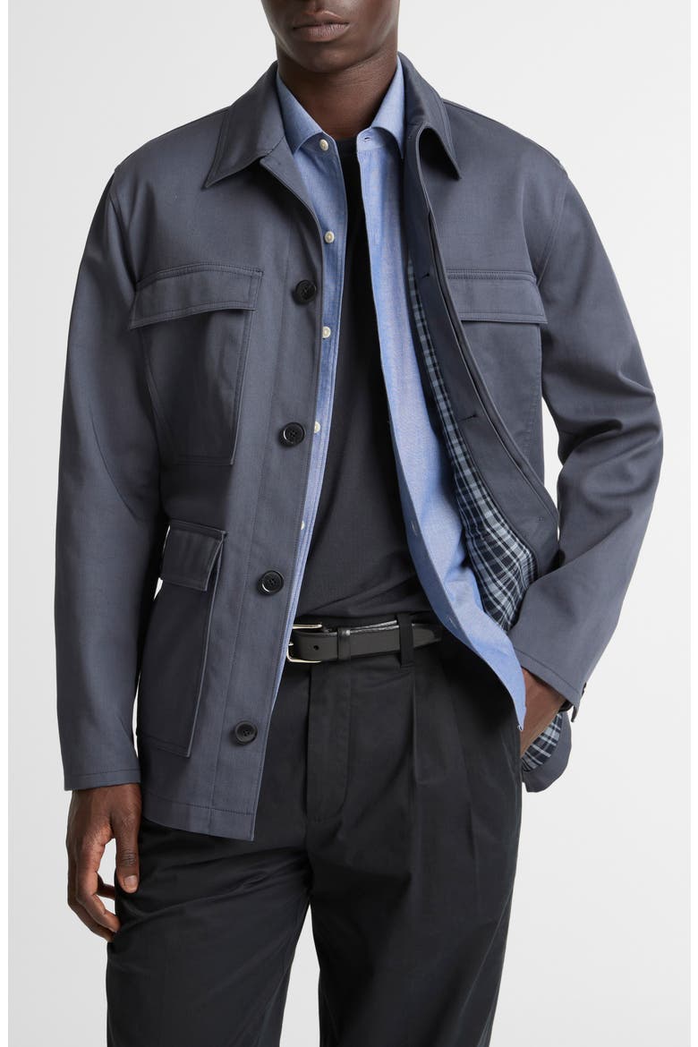 Brushed Cotton Twill Chore Coat, Main, color, STUDIO