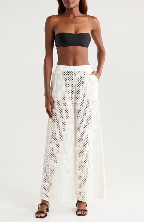 The Delaney Open Knit Cotton Cover-Up Pants