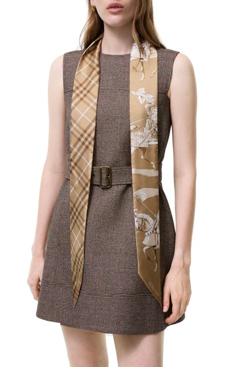 Archive Knight Skinny Silk Scarf