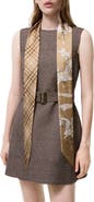 Burberry Archive Knight Skinny Silk Scarf