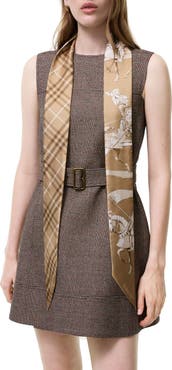 Burberry Archive Knight Skinny Silk Scarf