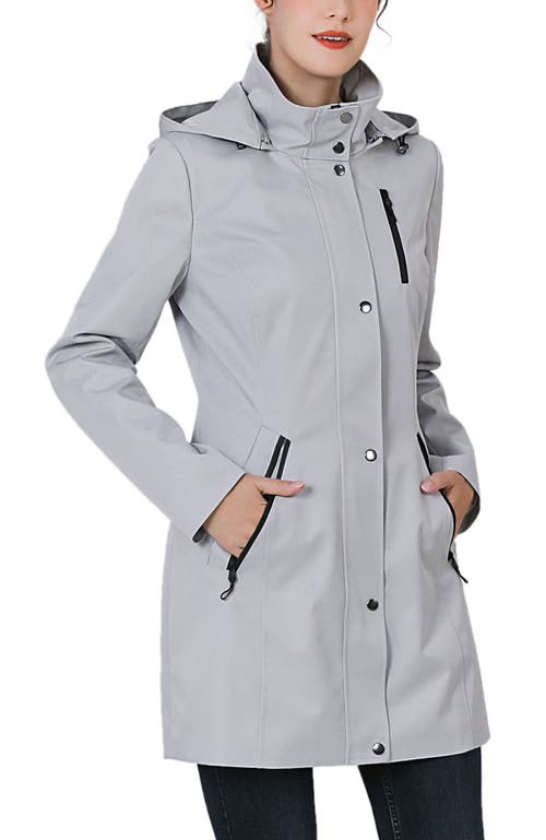 Kimi & Kai Molly Hooded Anorak Jacket In Gray