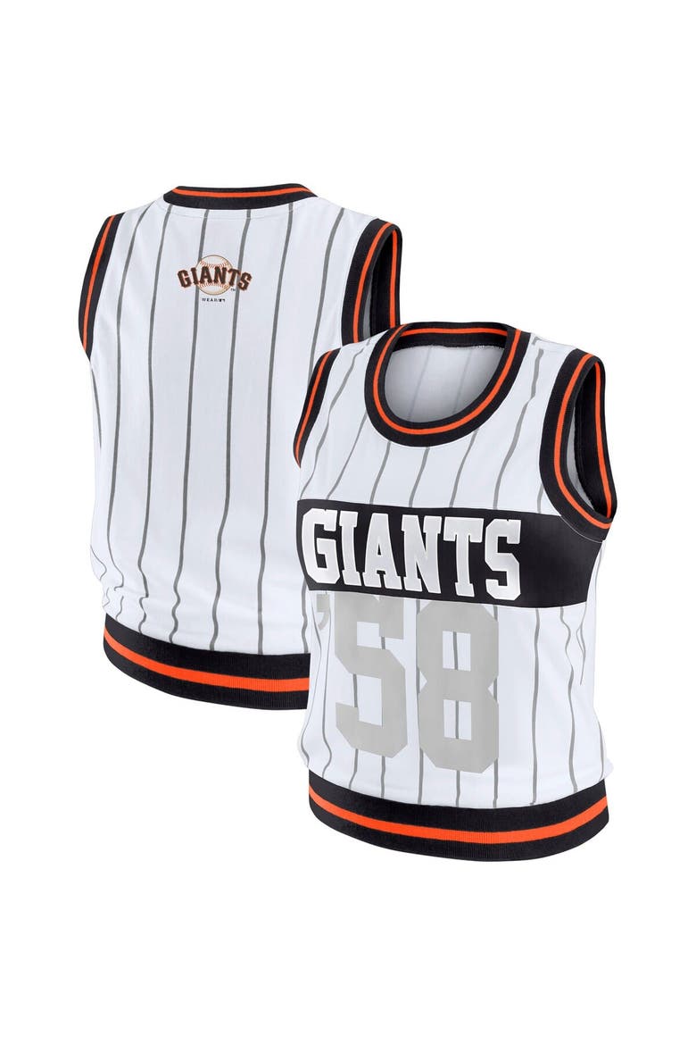Women's WEAR by Erin Andrews  White San Francisco Giants Sporty Tank Top, Alternate, color, White
