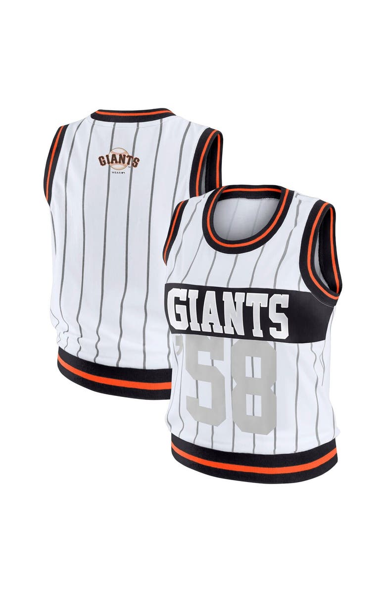 WEAR by Erin Andrews Women's WEAR by Erin Andrews  White San Francisco Giants Sporty Tank Top, Alternate, color, White