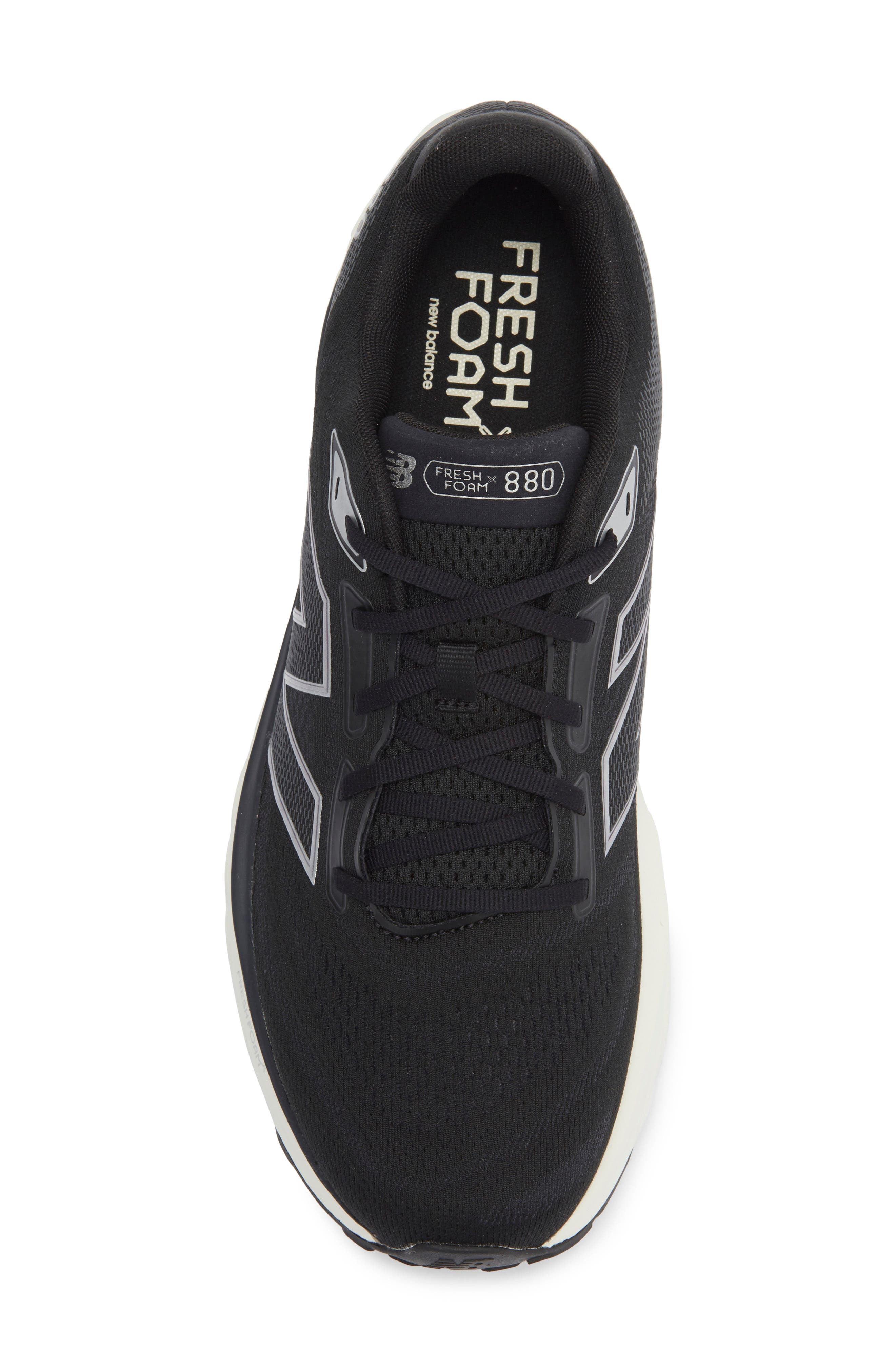 New Balance 880 Fresh Foam Running Shoe, Alternate, color, Black/ Sea Salt