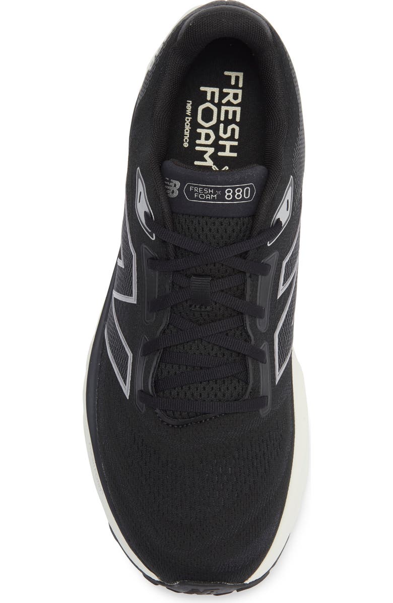 New Balance 880 Fresh Foam Running Shoe, Alternate, color, Black/ Sea Salt