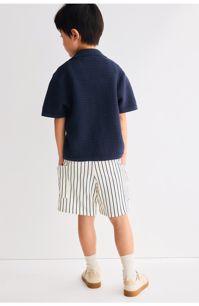 H&M Textured Jersey Shorts, Alternate, color, 