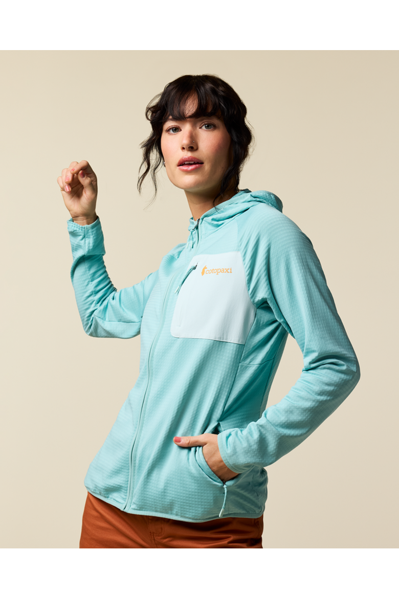 Otero Fleece Full-Zip Hooded Jacket - Women's, Main, color, Tide Pool