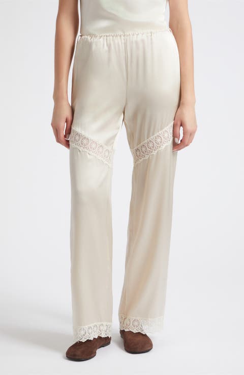 Cata Lace Silk Blend Pants