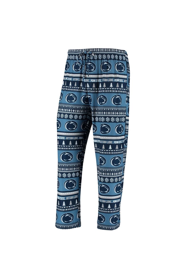 Men's Concepts Sport Navy Penn State Nittany Lions Ugly Sweater Knit Long Sleeve Top and Pant Set, Alternate, color, Navy