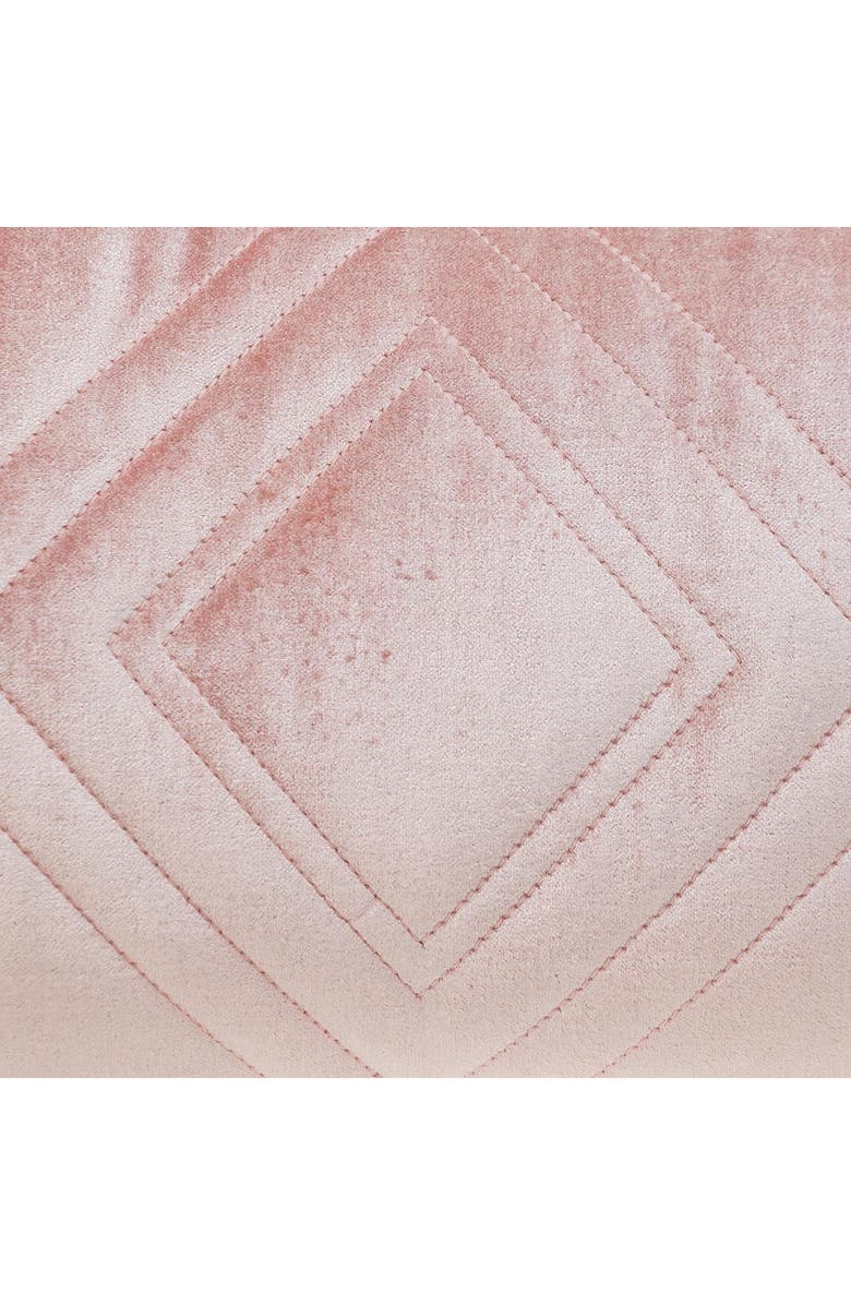 PARKLAND COLLECTION Reta Velvet Throw Pillow, Alternate, color, Pink
