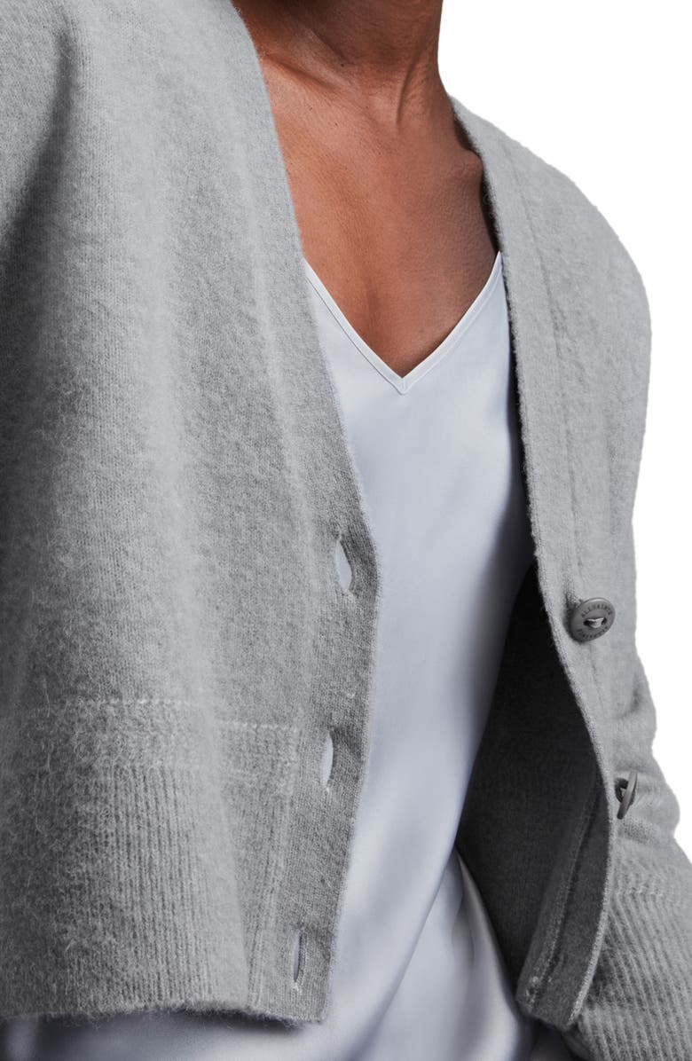 AllSaints Vika Alpaca & Wool Blend Cardigan, Alternate, color, 