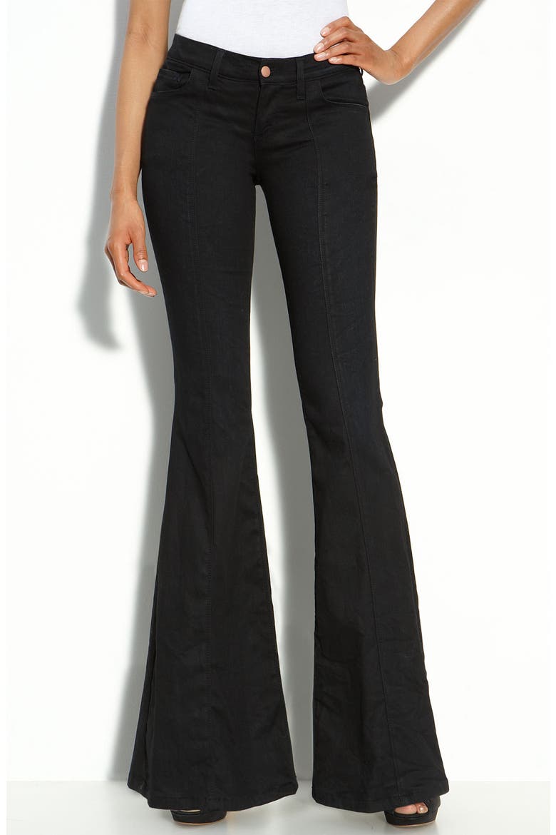 'Devils Post Pile' Bellbottom Stretch Jeans, Alternate, color, AGATE