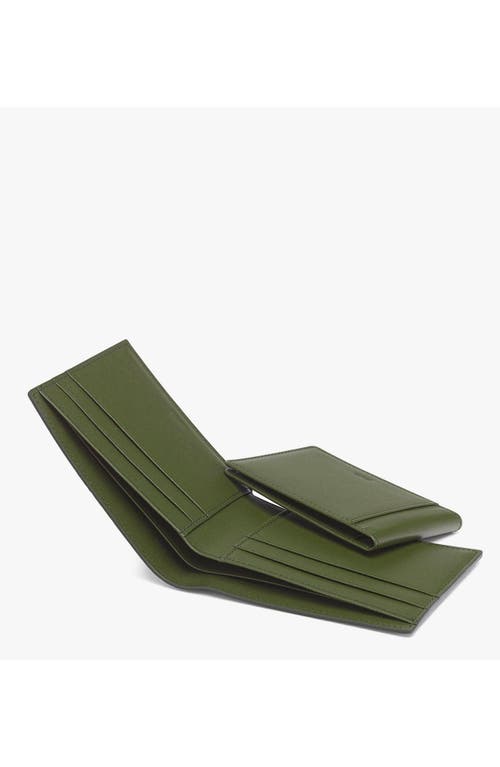 Mcm Aren Bifold Wallet W/ Card Case In Green