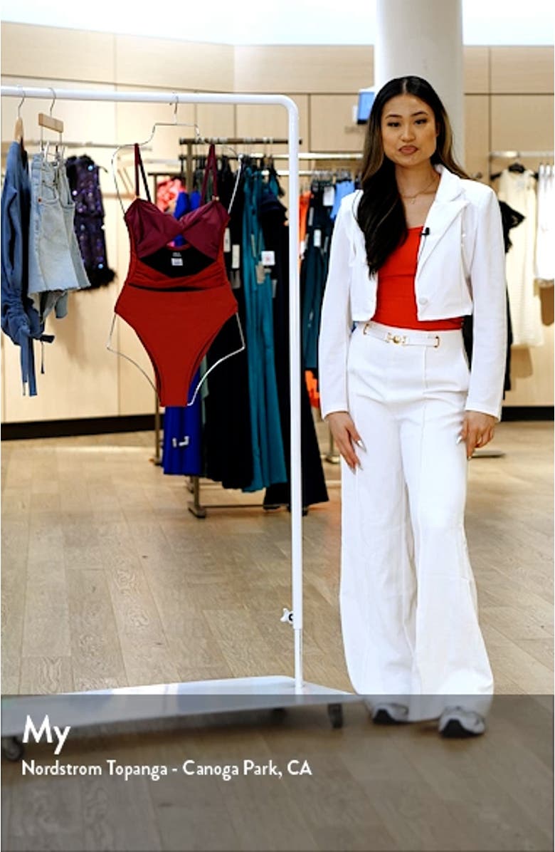 Mia Twisted Cutout One-Piece Swimsuit, sales video thumbnail