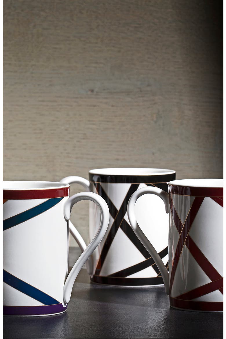 Mug Cup NASTRI in Luxury Box Black diam. 3", H 3.9", cap. 12.5 oz, Alternate, color, Multicolor