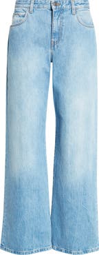 デニム・ジーパン THE ROW EGLITTA FLARE JEANS IN DENIM The Row Eglitta Jean in Cotton and Linen | REVERSIBLE