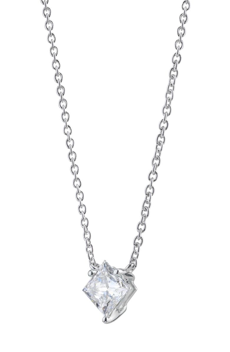 LIGHTBOX 1-Carat Princess Cut Lab-Grown Diamond Pendant Necklace, Alternate, color,