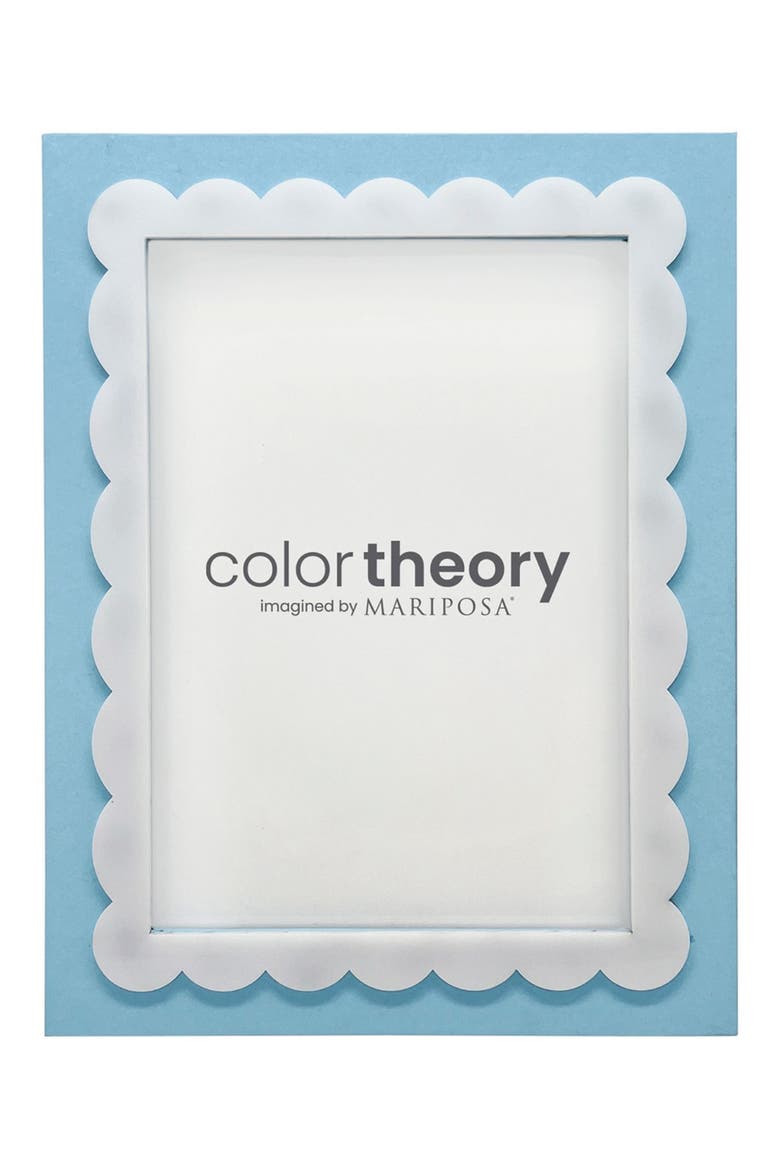Periwinkle Blue Scallop 5 x 7-Inch Picture Frame, Main, color, BLUE