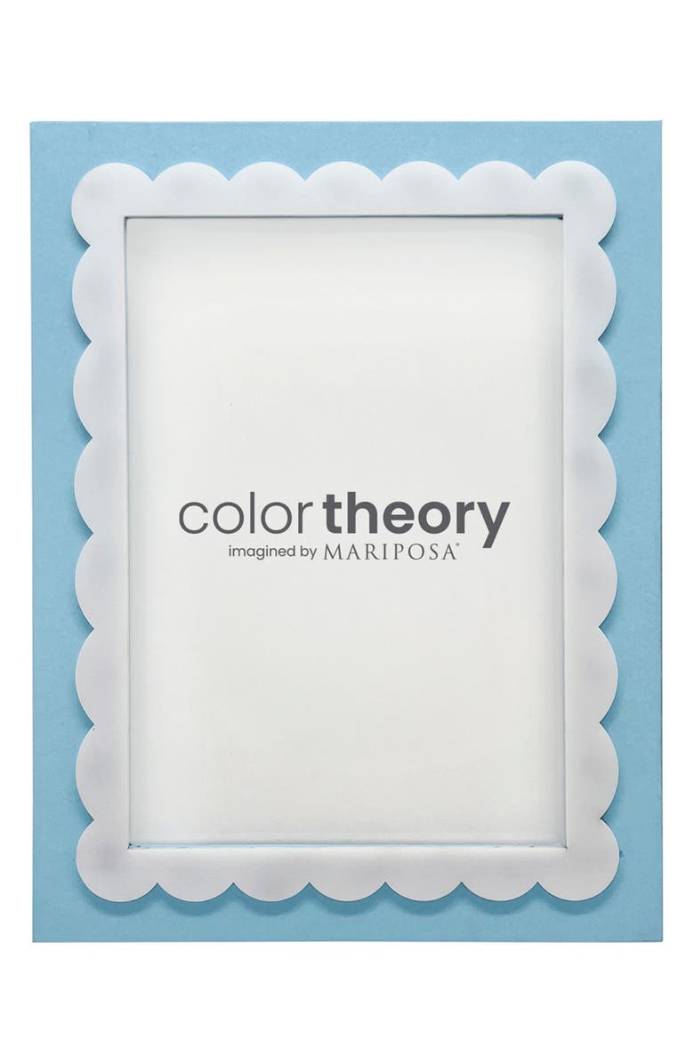 Mariposa Periwinkle Blue Scallop 5 x 7-Inch Picture Frame, Main, color, Blue