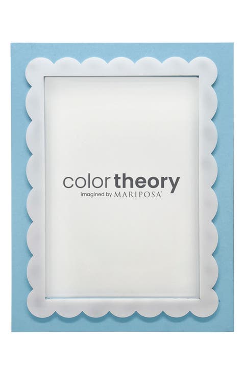 Periwinkle Blue Scallop 5 x 7-Inch Picture Frame