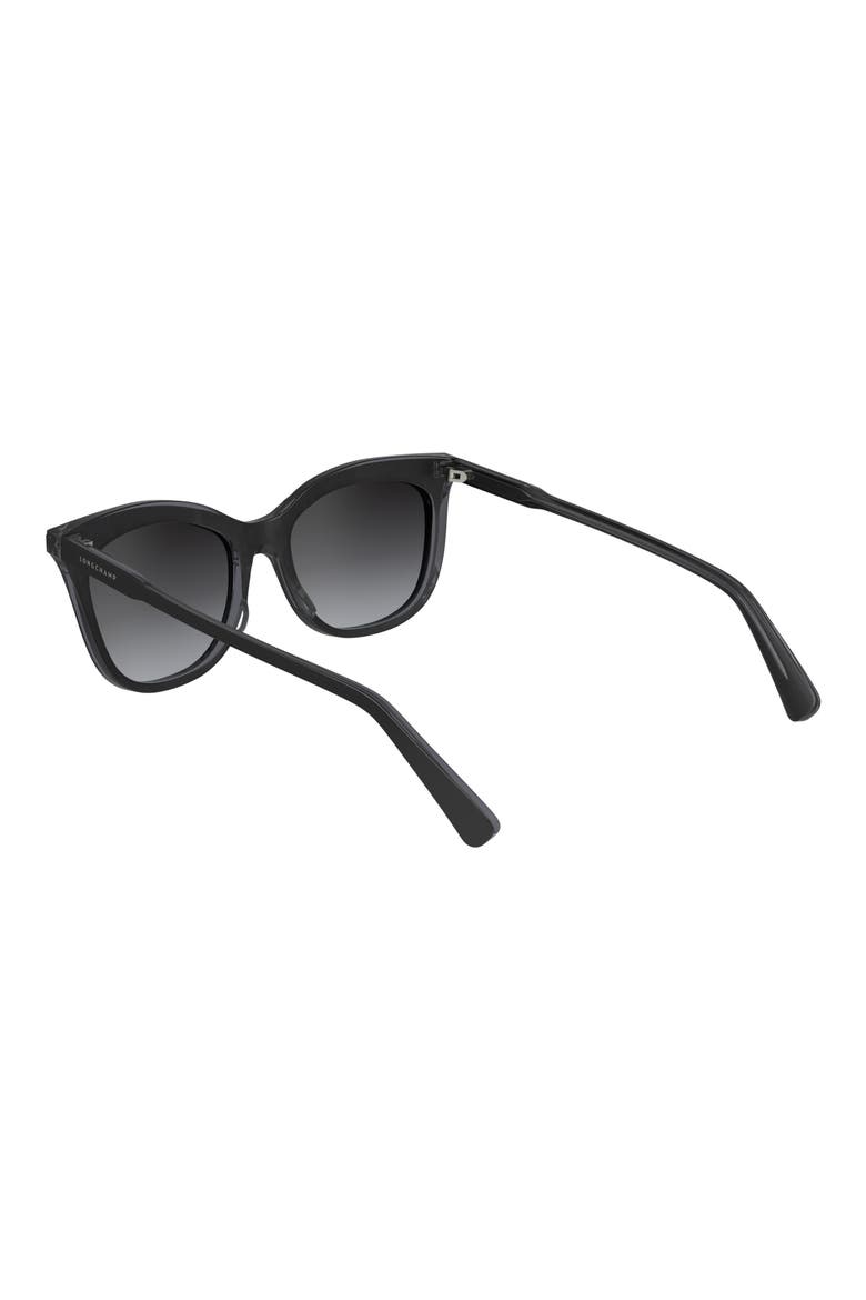 53mm Gradient Cat Eye Sunglasses, Alternate, color, BLACK/GREY