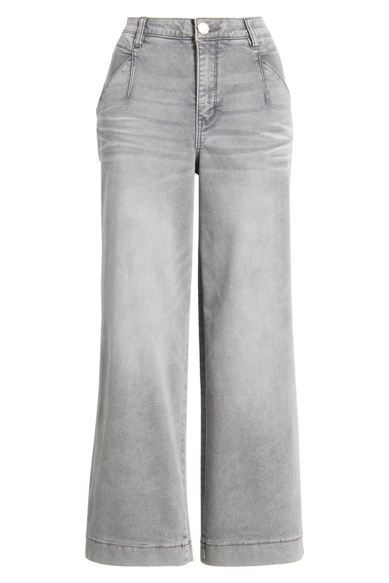 Wyatt Skyrise V-Pocket Ankle Wide Leg Jeans, Alternate, color, GREY ARTISANAL
