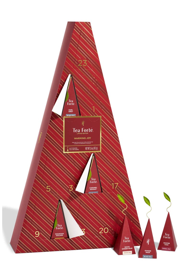 24-Piece Warming Joy Advent Calendar, Main, color, RED