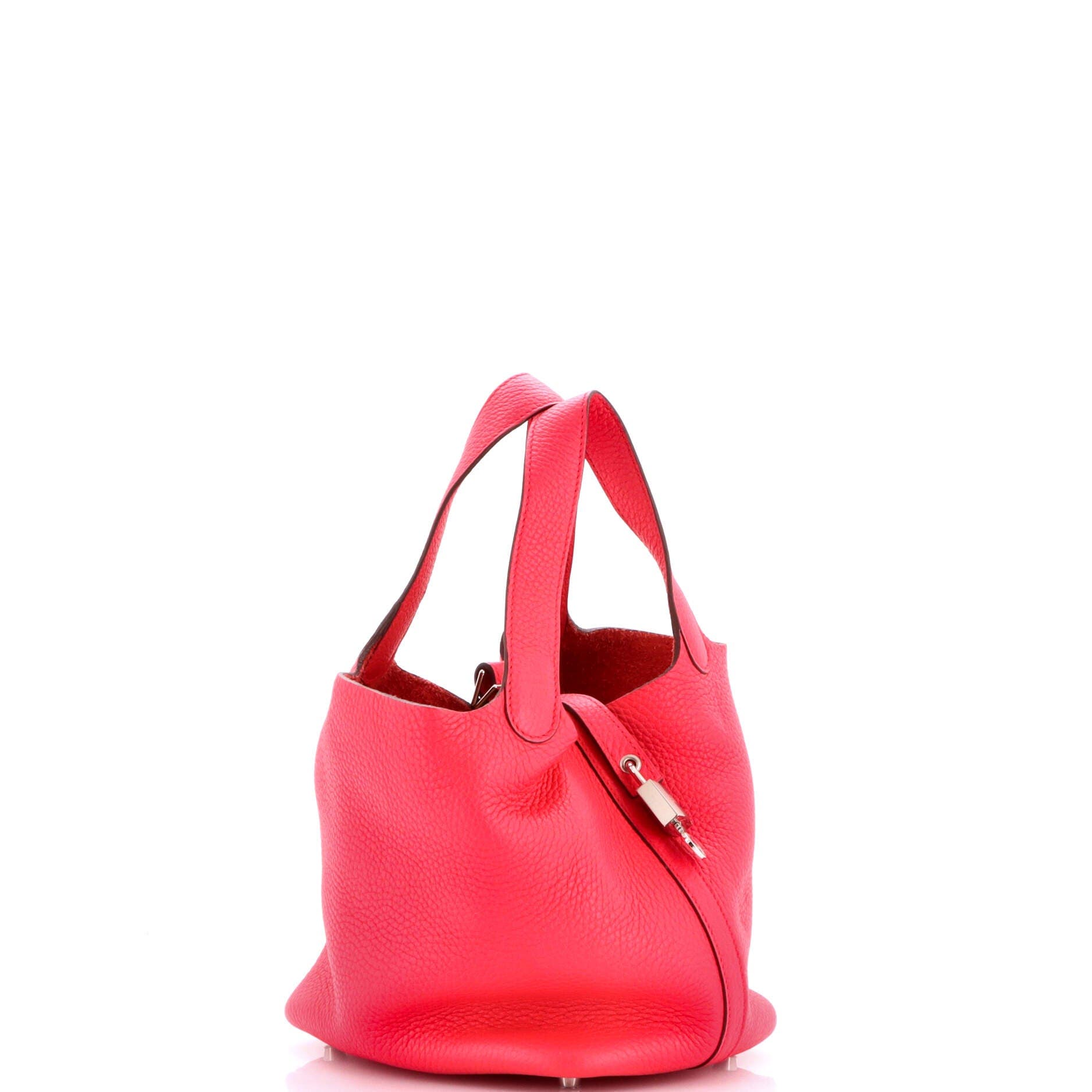 Pre-Owned Hermes Picotin Lock Bag Clemence PM, Alternate, color, Rose Mexico