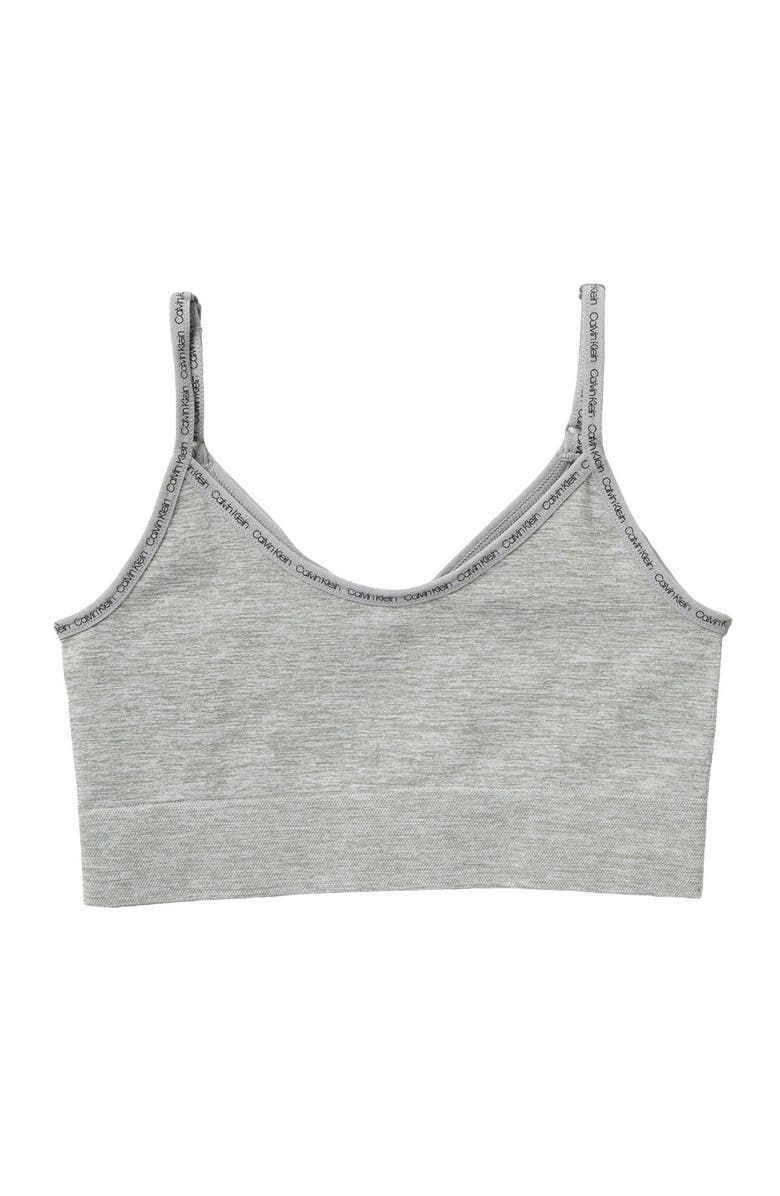 Calvin Klein Seamless Brami, Main, color, Heather Gray