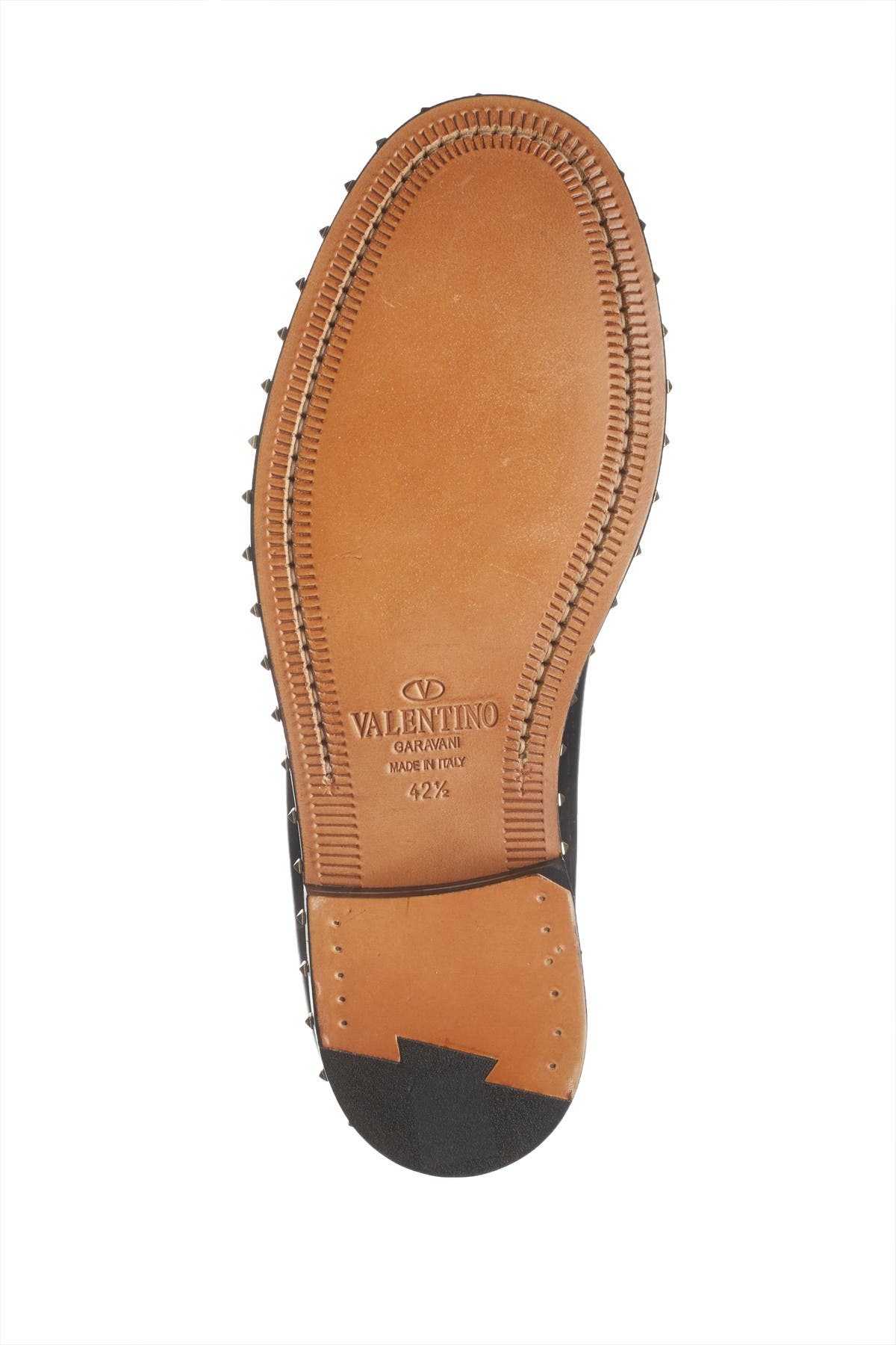 Valentino Garavani Stud Trimmed Leather Derby, Alternate, color, 