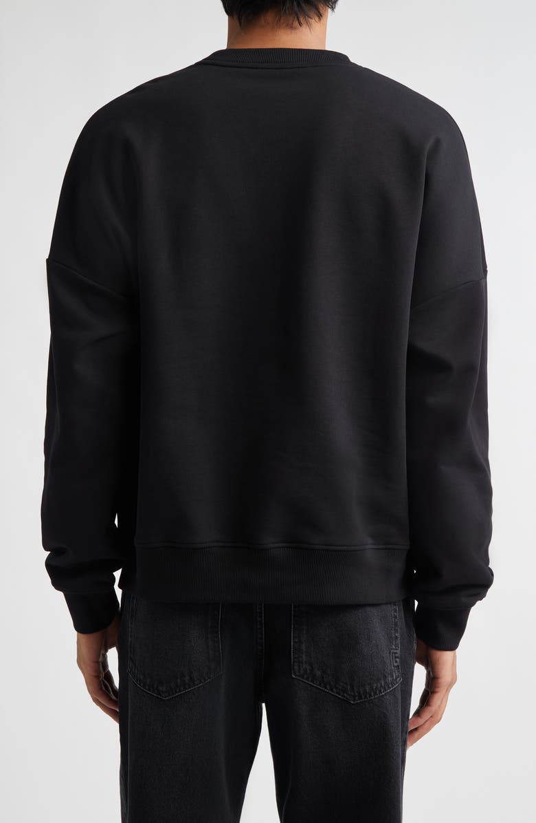 Balmain 1945 Logo Graphic Sweatshirt, Alternate, color, Black/ Black