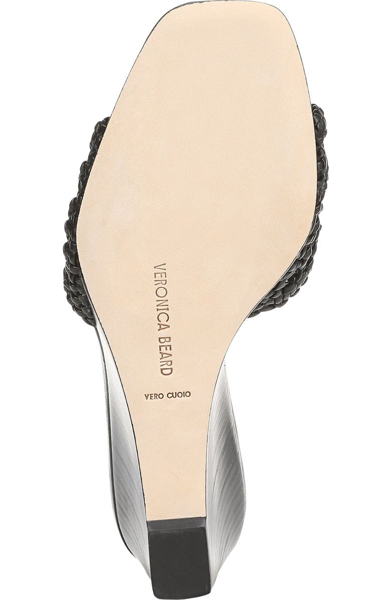 Veronica Beard Ellen Macramé Wedge Slide Sandal, Alternate, color, Black