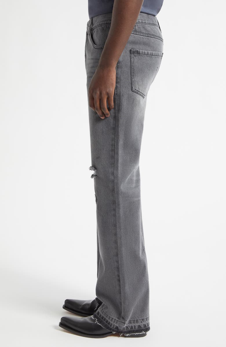 MIDNIGHT RODEO Texoma Distressed Flare Leg Jeans, Alternate, color, Light Gray Wash