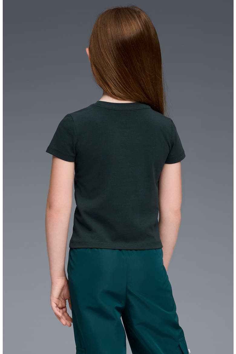 Kids' Foundations Stretch Cotton T-Shirt, Alternate, color, GREEN TERRAIN