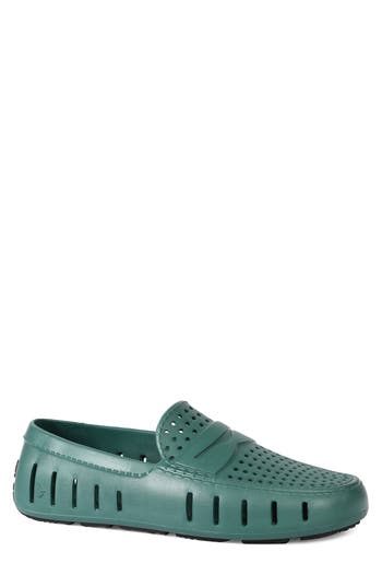 Floafers Country Club Molded Driver Loafer In Green