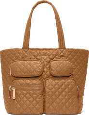 MZ Wallace Large Metro Quilted Nylon Travel Tote