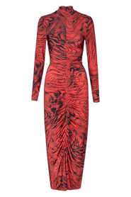 Untitled in Motion Alonia Jersey Ruched Midi Dress
