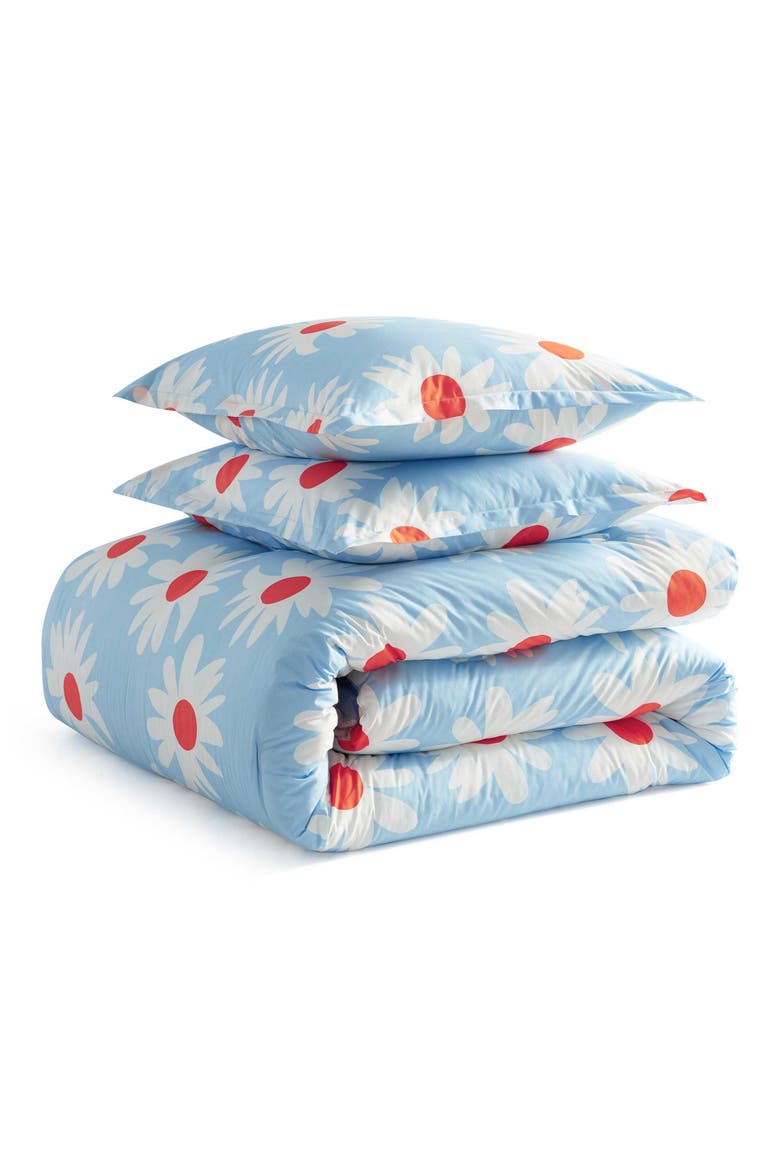 Rakastaa Ei Rakasta Comforter & Shams Set, Main, color, LIGHT BLUE