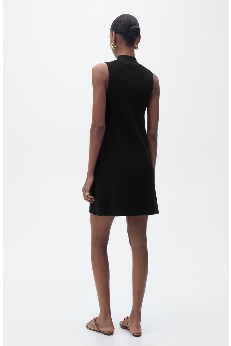 Perkins Sleeveless Sweater Dress, Alternate, color, BLACK