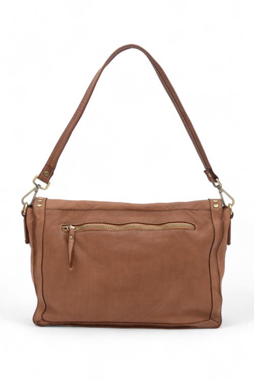 Bolsa Nova Emily Studded Shoulder Bag In Cognac