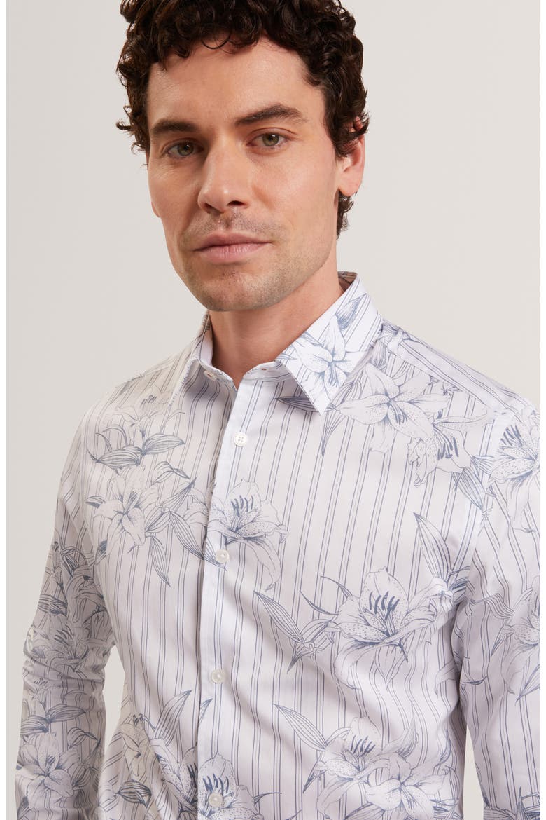 Cipher Long Sleeve Regular Fit Button-Up Shirt, Alternate, color, LIGHT-BLUE