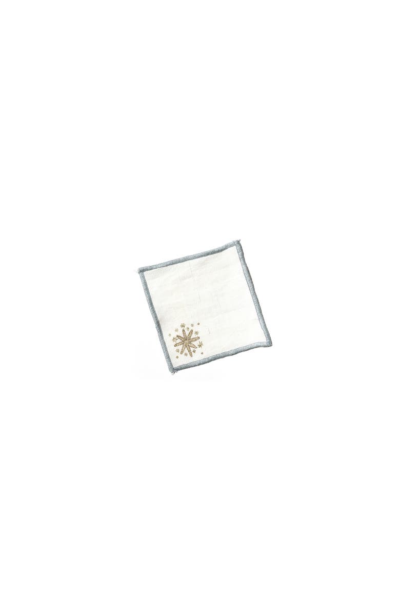 Gold Stars Cocktail Napkin Set of 4, Alternate, color, Yellow