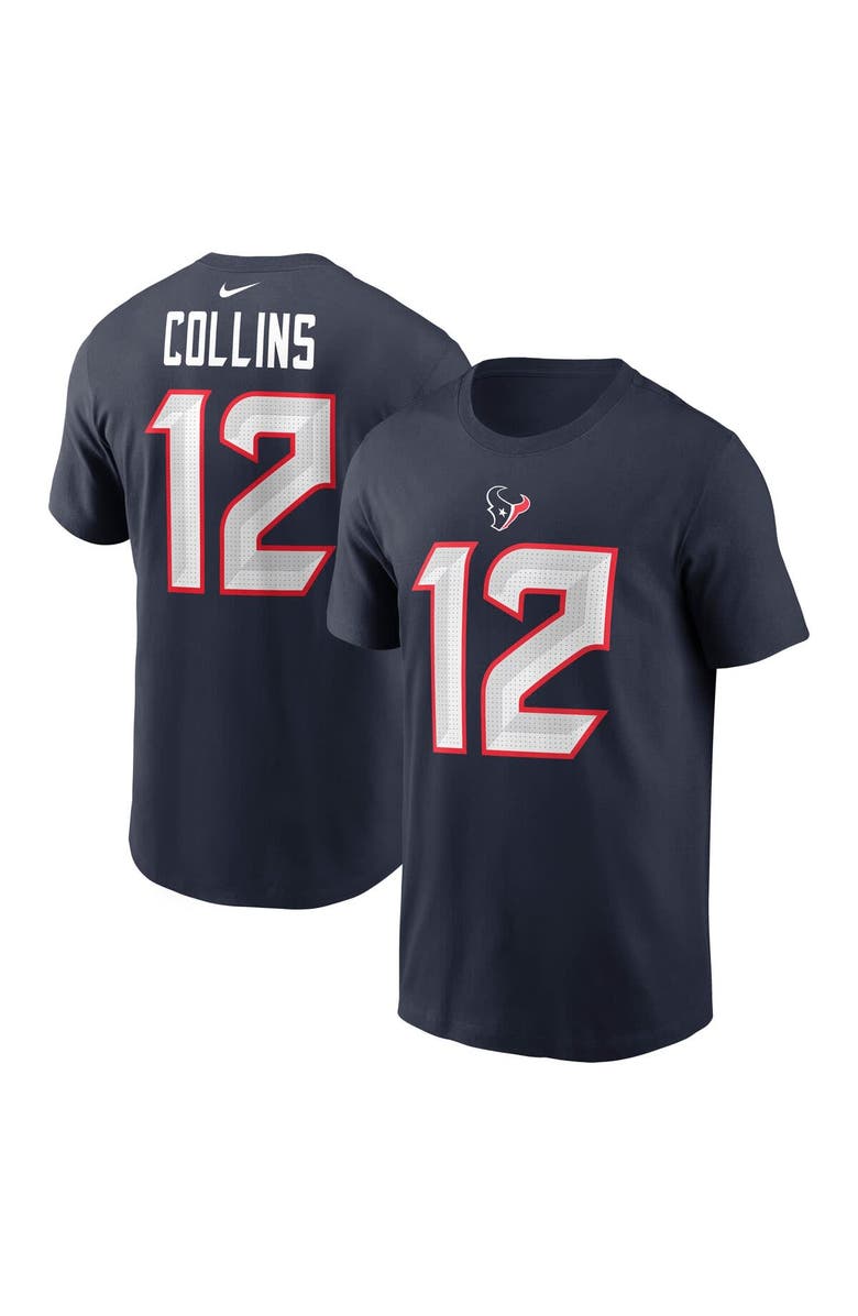 Nike Men's Nike Nico Collins Navy Houston Texans Name & Number T-Shirt, Main, color, Navy