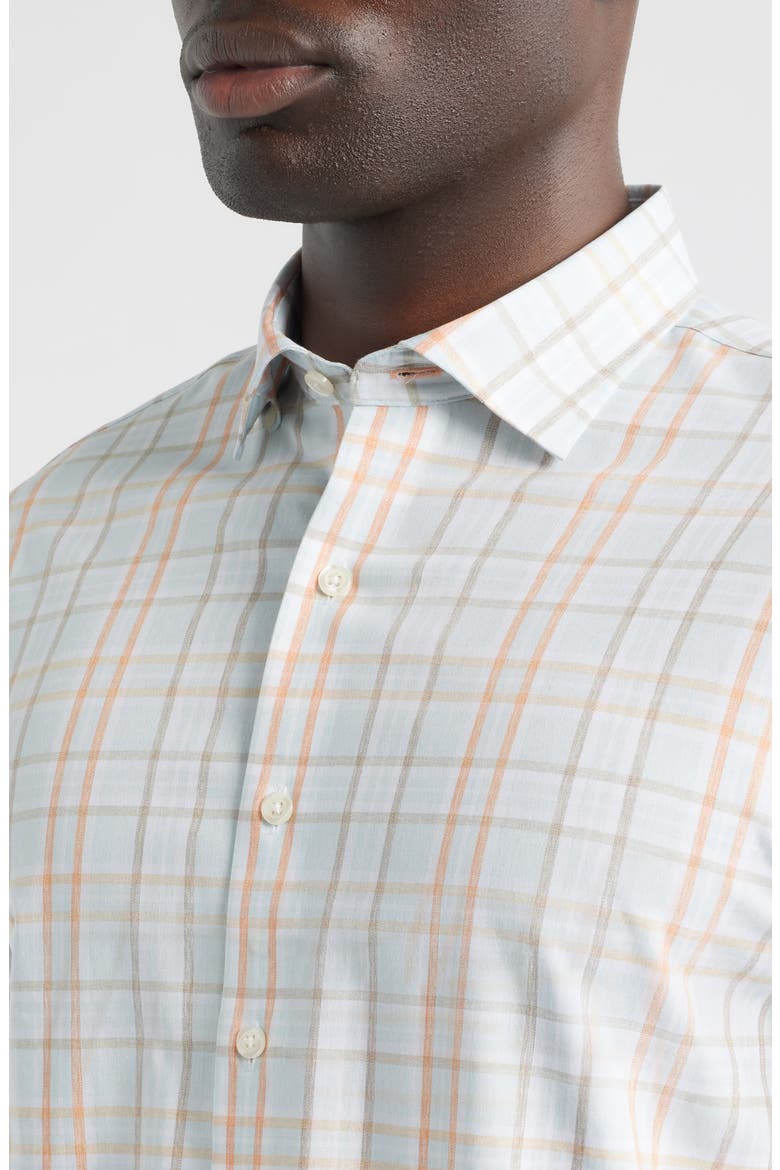 Texel Open Check Everyday Performance Button-Up Shirt, Alternate, color, BREEZE