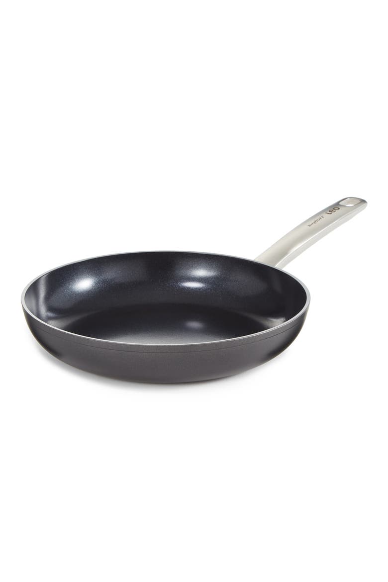Leo 10-Inch Graphite Frying Pan, Main, color, BLACK
