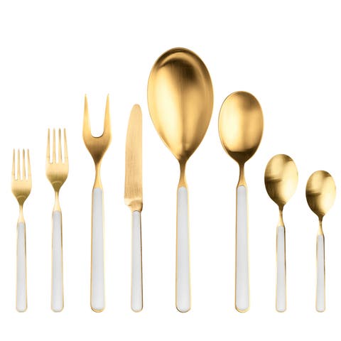 Fantasia Ice Gold Flatware Set - 43 Pieces